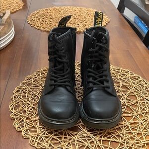 Dr. Martens Black Kids Boots